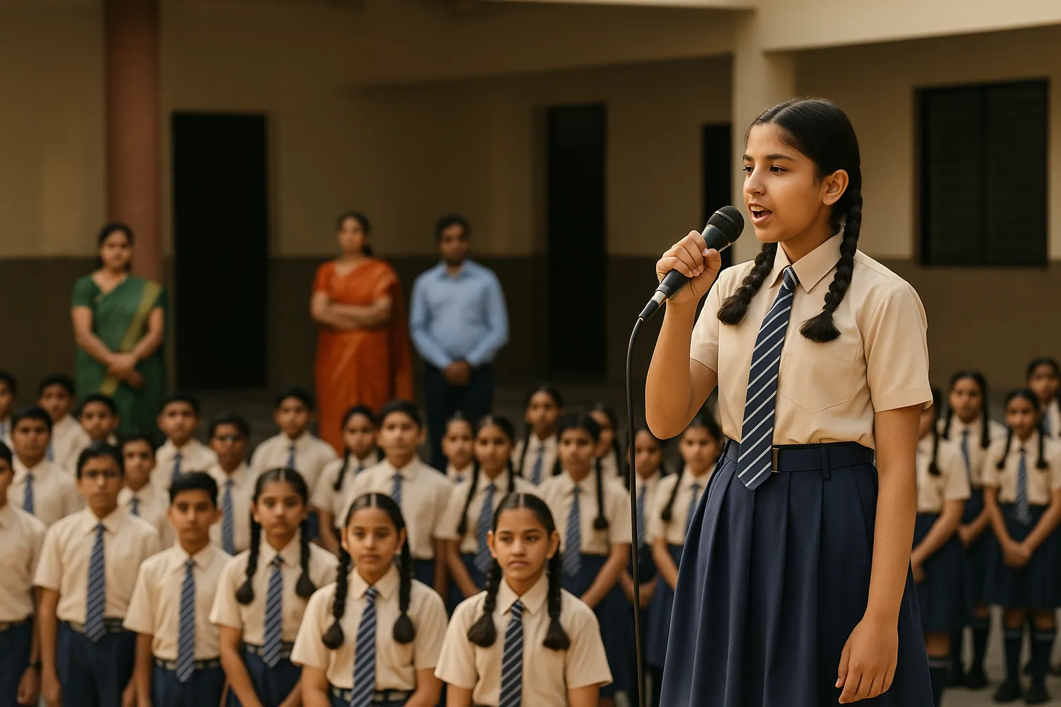 2 Minute Speech for School Assembly in Hindi